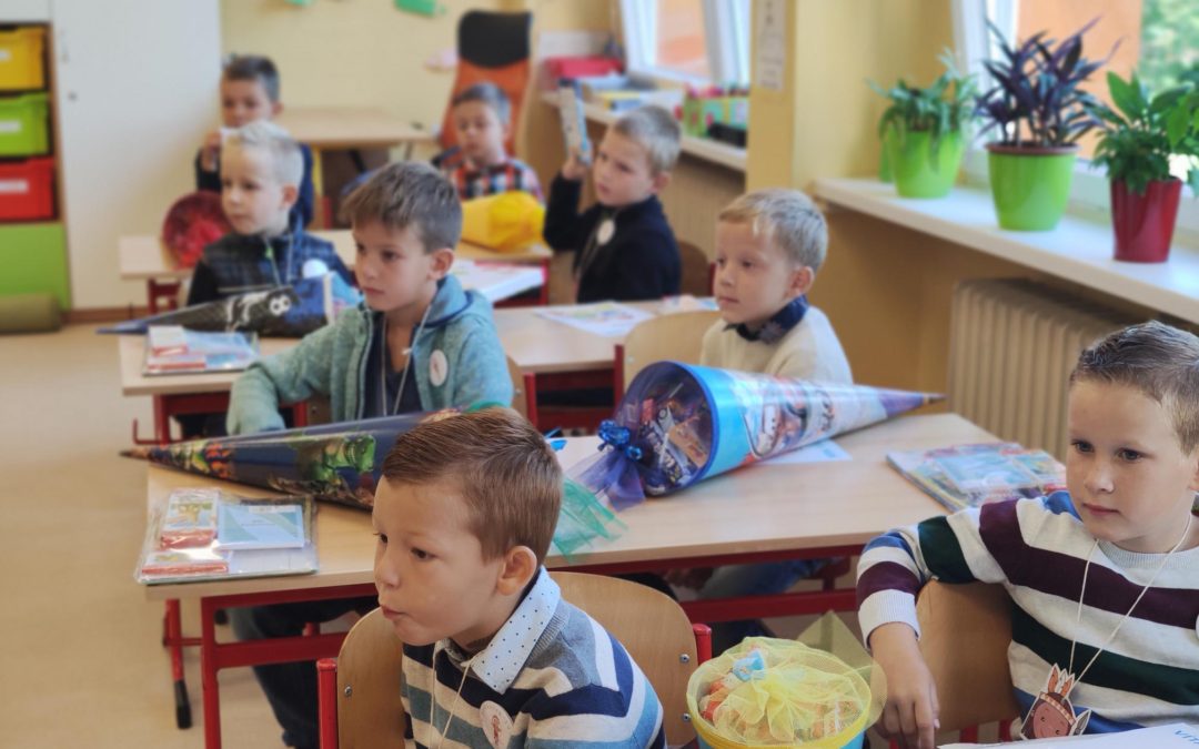 Přivítání prvňáčků na Základní škole Přemyslovců Louny